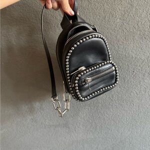 Alexander Wang Attica Black Studded Mini Backpack
